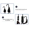 Adjustable Hanging Lanyard Tent Lamp Lifting Pulley Hook (3/8 inch Metal)