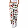 Women's Christmas Loose Casual Print Drawstring Jogger Pants