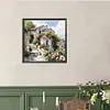 A Cottage Full Of Flowers-Full Round Diamond Painting 40*40CM