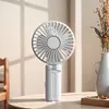 Umbrella Clip Fan Rechargeable Portable Handheld Fan for Home Office (Black)