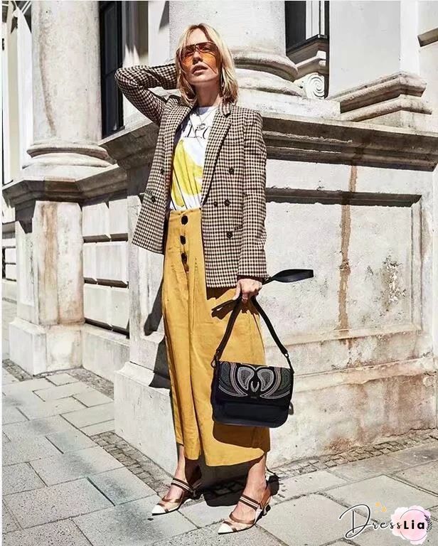 Casual Lapel Collar Blazer