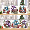 Diamond Painting Christmas Snowman Greeting Cards Congratulations Cards & Gifts