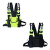 Reflective Vest Backpack Multi-Pocket Vest Bag Large Capacity Stylish Chest Bag