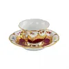 European Coffee Cup, B-Form Palace Relief, Gold Painting, Heavy Industry, Red Wine Tea Set Plate