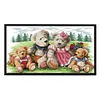 Teddy Bear-14CT Stamped Cross Stitch Kit(52*31cm)