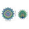 Diamond Painting Double-Layer Peacock Mandala Refrigerator Magnet 360 Rotating Magnetic Refrigerator Sticker