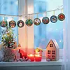 8 PCS Acrylic Single-Sided DIY Diamond Painting Hanging Pendant (Santa Cardinal)