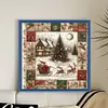 (Multi Style)Snowman With Wool Hat-Full Embroidery 3 strands 11CT Stamped Cross Stitch-40*50CM