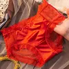 New Lace Satin Silk Cotton Crotch Sexy Briefs