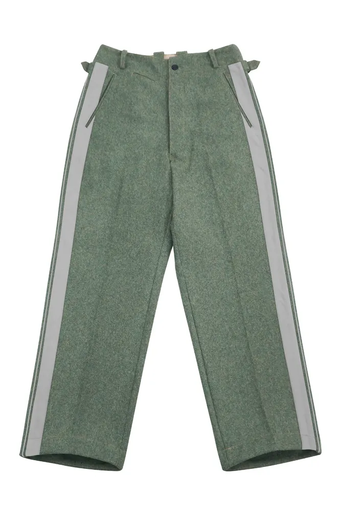   Elite German General Fieldgrey Wool Straight Trousers German-Uniform