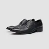Premium Mens Brown Derby Wedding Dress Shoes