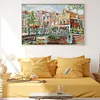 (Counted/Stamped)Landmark-Amsterdam Canal-14CT Cross Stitch 44*34cm/17.32*13.39in