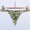 Men's Leopard Thong Underwear Bikini Low Rise Brief