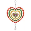 DIY Diamond Painting Double-sided Rotatable Snowman Hanging Wind Chime Suncatcher Hanging Kit