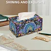 Wooden Colorful Pattern 5D Diamond Painting Tissue Holder Diamond Art Tissue Box