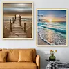 (2Pcs) Seaside Scenery-11CT Stamped Cross Stitch 40*40/36*46cm