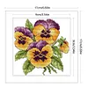 (Stamped/Counted) Flower Of Happiness - 14CT Cross Stitch 17*17cm/6.69*6.69in(Brand)