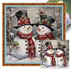 (Stamped/Counted) Christmas Snowman-11CT Cross Stitch 45*45cm