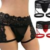 Men's Lace Panties Sexy Underwear Boxer Briefs Pouch Underwear Lingerie for Men Bikini Briefs Sissy Pouch Crossdress Panties