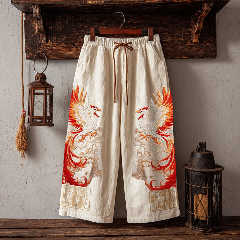 Fashionable Japanese Art Design Universal Trousers elevenforest