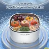 Ultrasonic Fruit and Vegetable Washing Machine Vegetables Cleaning Basket