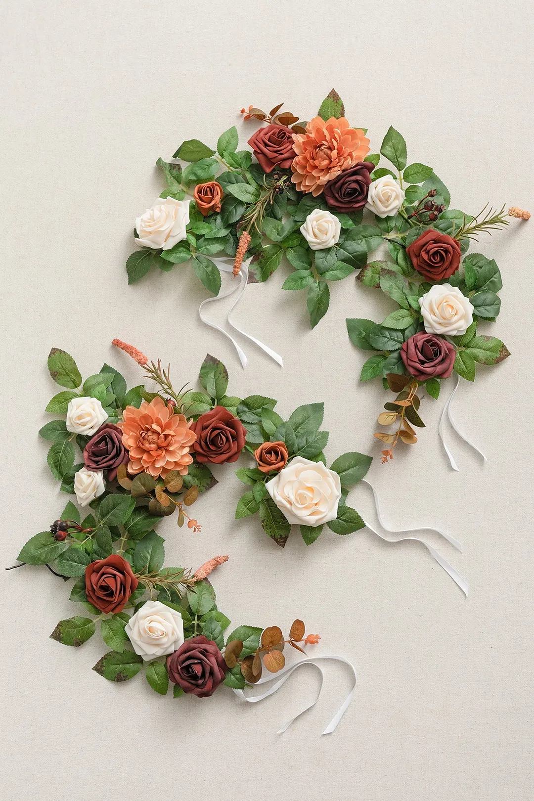 Lantern Floral Arrangements in Sunset Terracotta