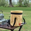 [US Local Warehouse] 10L Collapsible Bucket with Faucet Folding Water Container for Camping Hiking