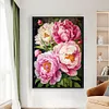 (Multi Style)Peony-Full Embroidery 3 Strands 11CT Stamped Cross Stitch-40*60CM-Large Size