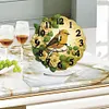 (US Local)Acrylic Special Shape Flower Bird Diamond Painting Art Clock Ornaments Kit