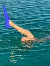 Swimming Training Fins Diving Shoes Non Slip Portable for Kids Girls Boys Adults