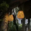 Solar Lantern Outdoor Hanging Lantern Light IP44 Waterproof with Handle for Yard