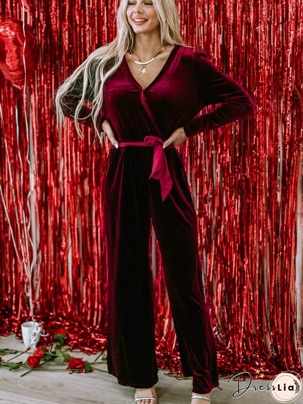 Velvet Jumpsuit: New Year's Eve Ready
