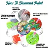 8pcs Diamond Painting Acrylic Pterosaur Coaster Kit with Holder