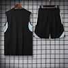 2025/2026 Real Madrid Pre-Match Training Black Vest+Shorts Football1:1 Thai Quality