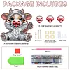 Glasses Holder Cow Handmade Wood DIY Diamond Art Special Shaped Drill