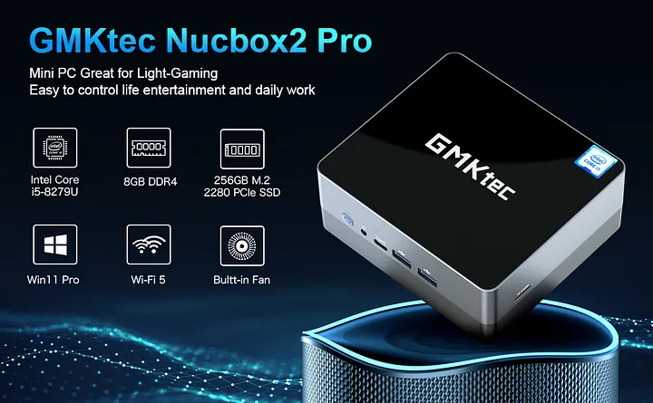 ジャンク品 GMKtec ミニPC Intel Core i5-8279U Intel Core i5 8279U Mini PC--NucBox 2 Pro