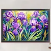 (Big Size)Iris - 11CT Stamped Cross Stitch 60*40cm/23.62*15.75in