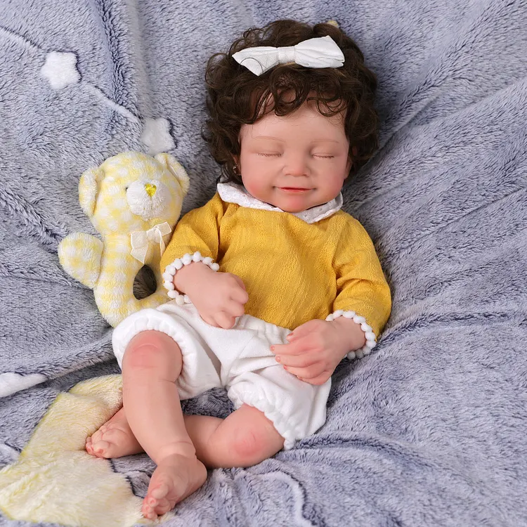 Babeside Cookie 16'' Realistic Silicone Sleeping Baby Newborn Girl Best Gift for Kids