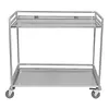 [US Local Warehouse] Heavy Duty Rolling Utility Cart with Wheels Handle 660lbs Capacity Rolling Cart