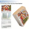 Acrylic Christmas House Diamond Painting Paper Towel Napkin Holder for Art Crafts