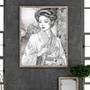 (US Local)Beauty 5D DIY Full Drill Round Big Size Diamond Painting Kit for Home Wall Decor 40x50cm 