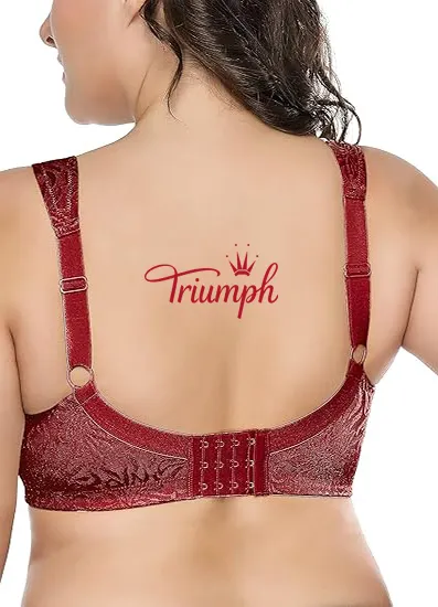 Triumph - Pack de 3 🔥Soutien feminino confort&aacute;vel, sem aro, retr&aacute;til, cobertura total, tamanho grande