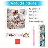 The Girl Dancing With Butterflies-Partial Special Shaped Diamond painting 30*30CM