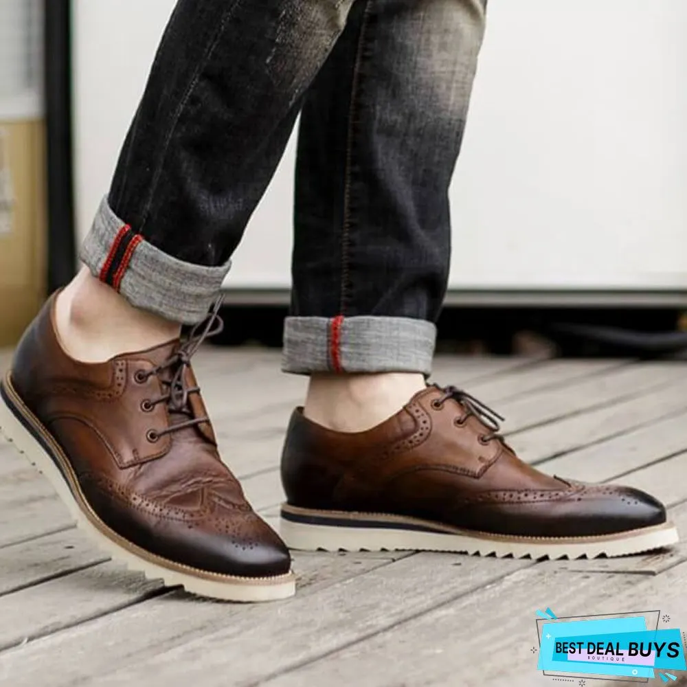 Men's Vintage Casual Brogue Shoes
