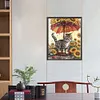 Diamond Painting-DIY Full Round Drill Sunflower and Cat(40x50cm)
