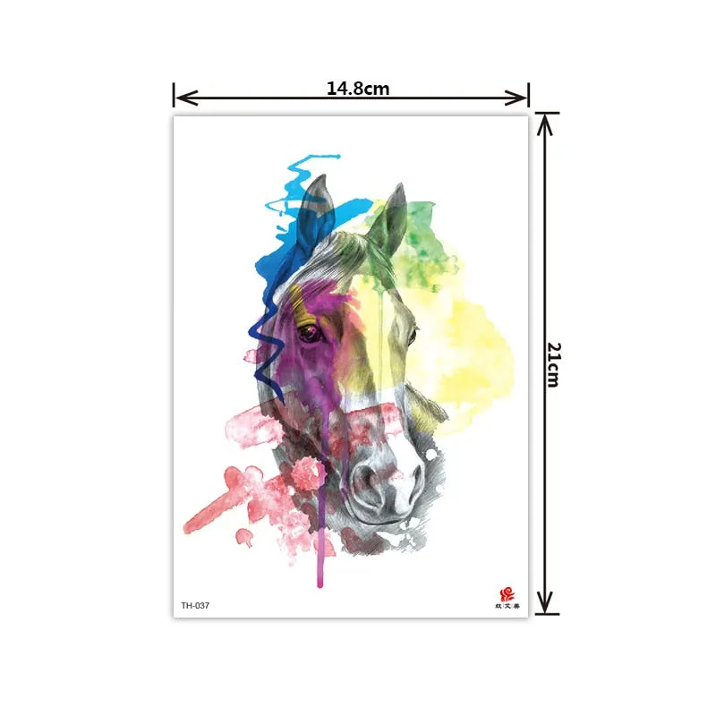 New style tattoo stickers anti-real big picture waterproof sweat flower arm tattoo stickers sika deer parrot tattoo stickers