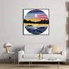 Sunset-14CT Stamped Cross Stitch Kit(31*31cm)