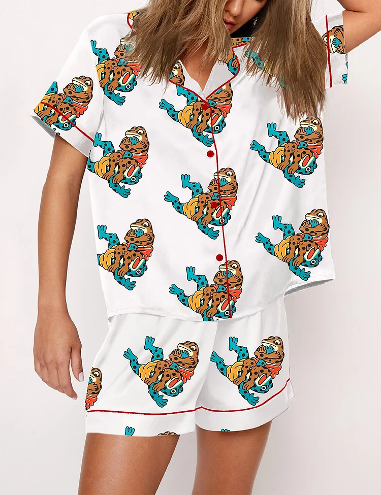 Women&rsquo;s Jiu Jitsu Frogs Pajama Set