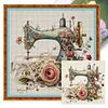 Sewing Machine - 14CT Cross Stitch - 40*40cm