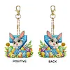 Christmas-Double Sided Drill-5D DIY Craft Keychain